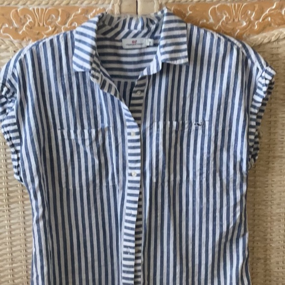 Vineyard Vines Classic Striped Blouse GUC - Picture 11 of 11